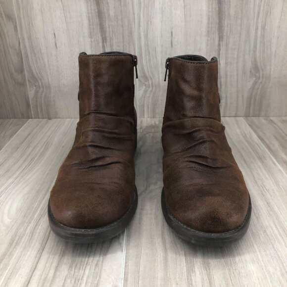 Baretraps Ankle Boots Womens 7M Callahan Brown Zip Booties - Picture 7 of 11